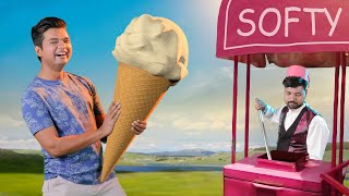 सबसे बड़ी सोफ्टी | World&#39;s Biggest Softy Ice Cream | Hindi Comedy | Pakau TV Channel