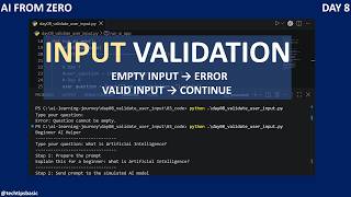 Validate User Input in a Python AI App | AI From Zero Day 8