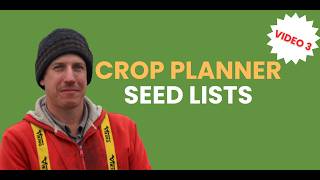Setting Up Your Seed Order Tab | Quick Start Crop Planner (Video 3)