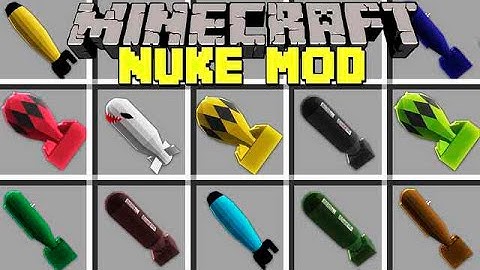Minecraft NUKE MOD l BUILD GIANT EXPLODING NUKES! l Modded Mini-Game
