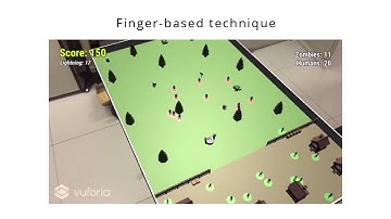 Selection Techniques on a Mobile Augmented Reality Game