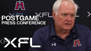 Houston Roughnecks Postgame Press Conference - Week 6