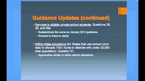 CEP Title 1 and E-rate