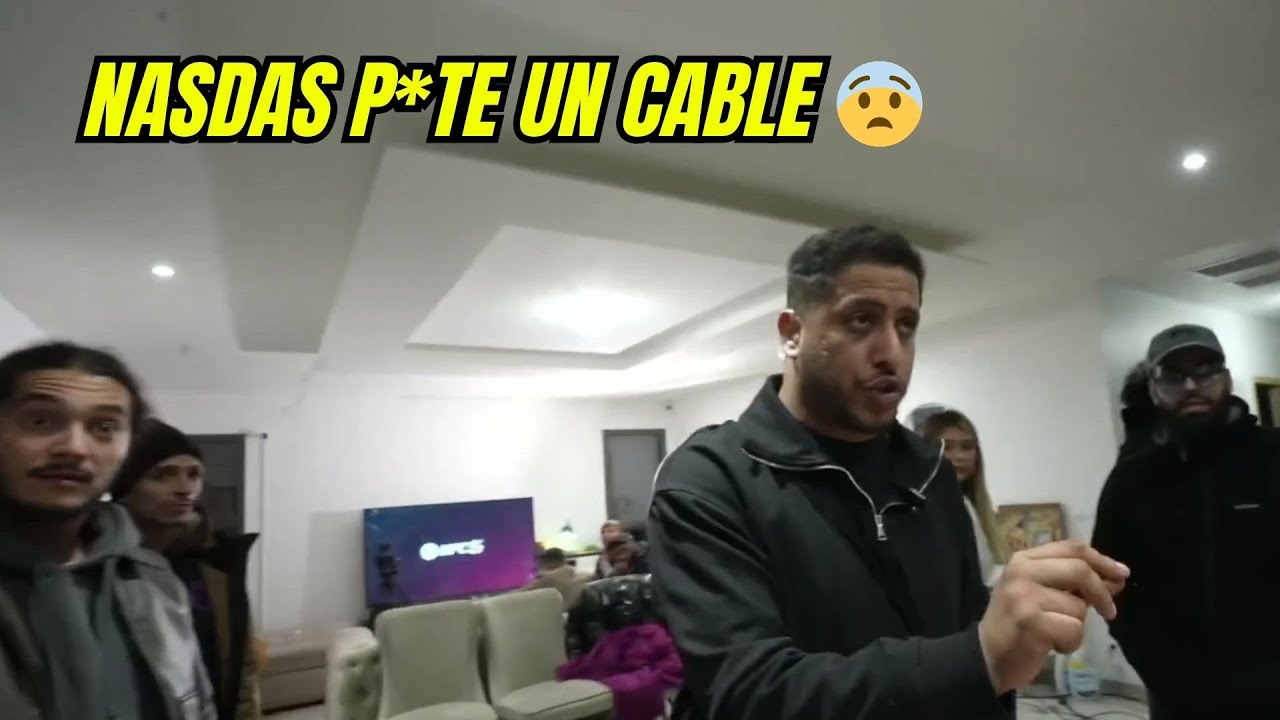 NASDAS P*TE UN CABLE CONTRE LA TEAM 😨 LIVE A LA VILLA 😮 #nasdas #nasdasstory #story #chienneté