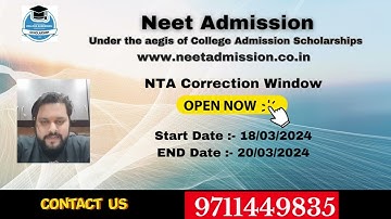 UG NEET 2024 Application Correction Window Now Open! | All You Need To Know #neet2024 #neetug2024