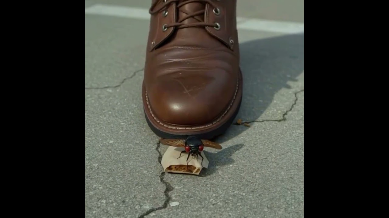 This Cicada better watch out... sound up! 