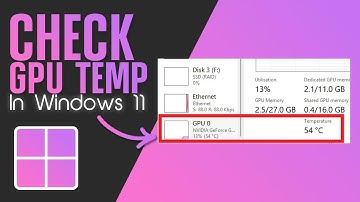 How To Check GPU Temperature In Windows 11 Fast