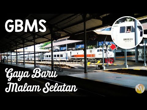 KA gaya baru malam Selatan diberangkatkan kembali dari stasiun Surabaya ...