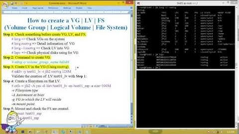 IBM UNIX - How to Create the Volume Group, Logical Volume, File System on the AIX 6.1