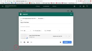 Google Classroom: Creating Topics, Assignments, and Assignment Settings