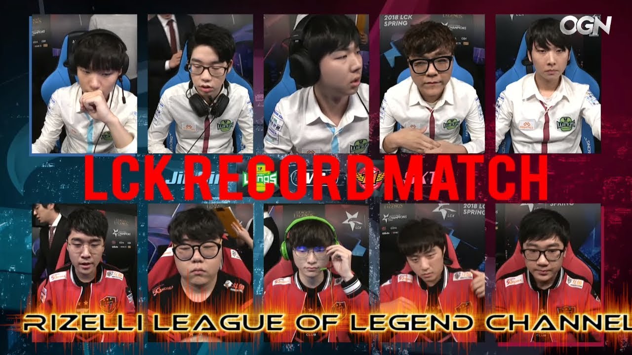 Lck Spring 2018 SKT - JAG Record Match Jag Teddy 1465 cs (135 Minute) 1. Week