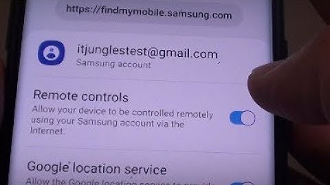 Samsung Galaxy S9: How to Enable / Disable Remote Controls (Find My Mobile)
