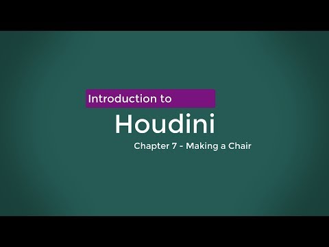 Introduction to Houdini – Chapter 7 – Making a chair