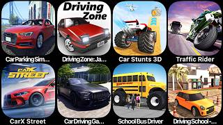 Car Parking Simulator,Driving Zone,Car Stunts 3D,Traffic Rider,CarX Street,Car Driving Game screenshot 4