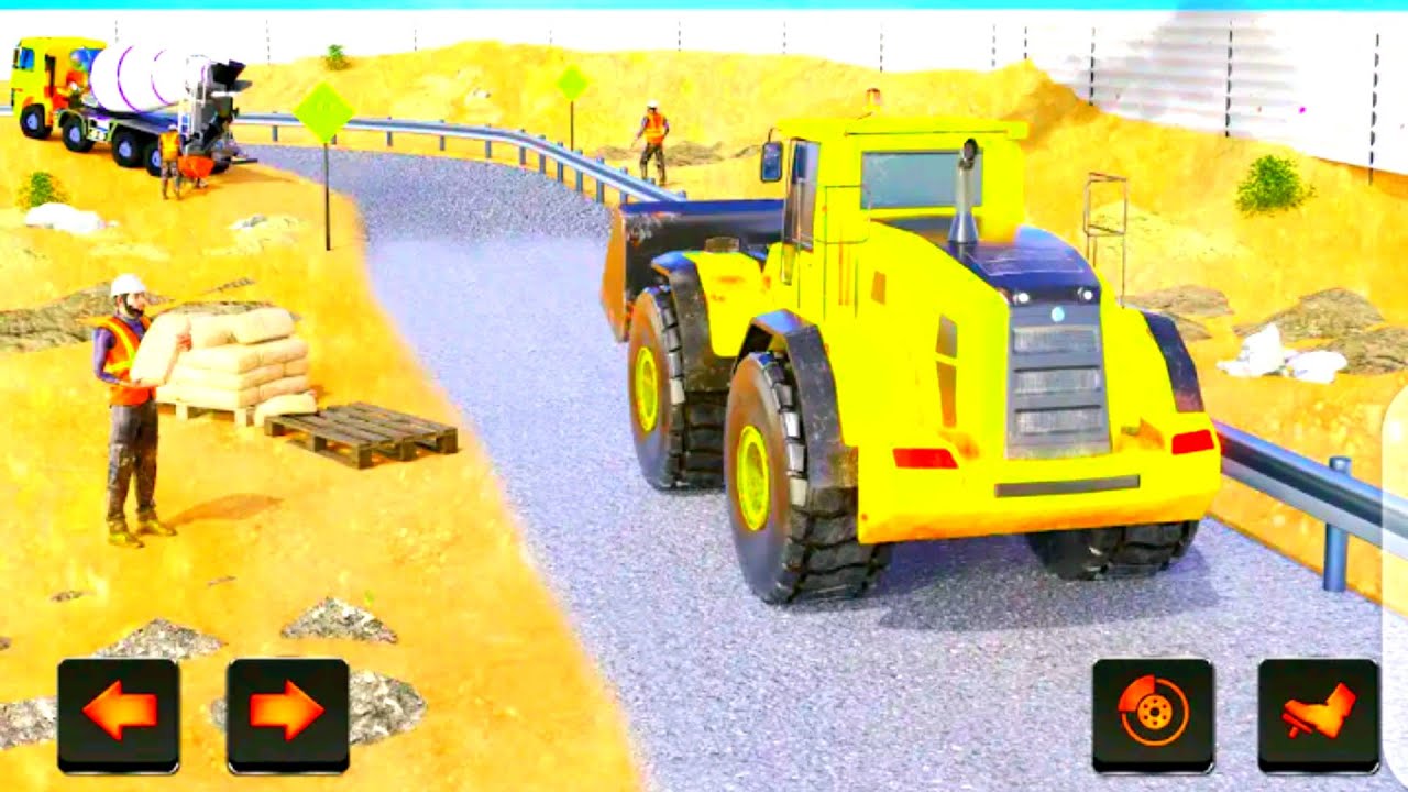 Construction Vehicles Builder Road - Road Construction Simulator - Gameplay Android , IOS