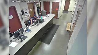 Cops caught on camera laughing at dementia sufferer's injury.