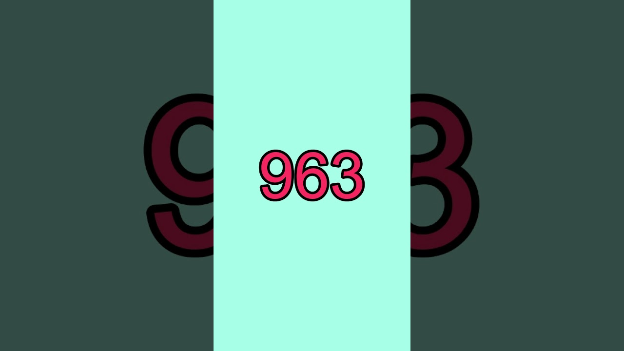 От 962 до 965! Я считаю от 962 до 965! Учусь считать по-английски!