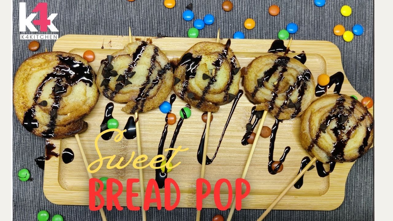 Sweet Bread Pop Recipe | Crispy Bread Pops Recipe | Unique Bread Dessert Recipe