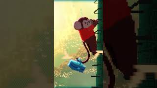 Climbing the harvest pillars #pixelart #blender #aesprite #indieanimation #indiegame #pixel #monito
