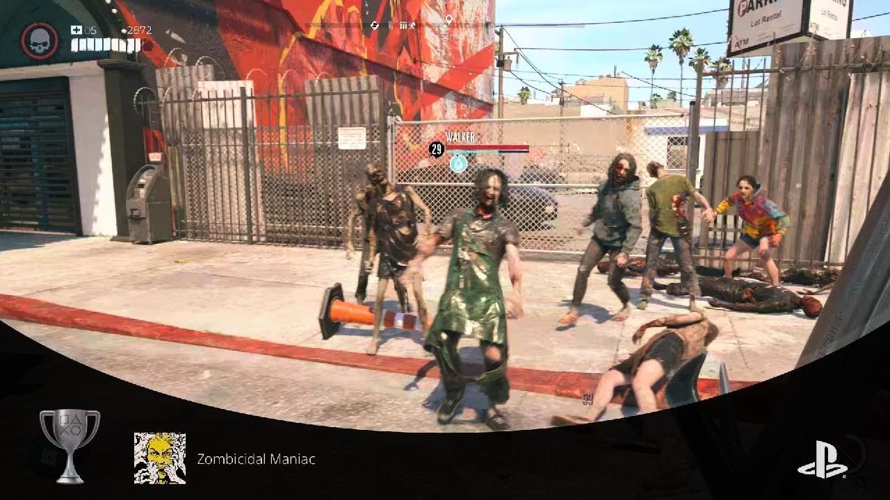 Dead Island 2 | Zombicidal Maniac Trophy | Ninja | Dismember 3 zombies with a single shuriken throw