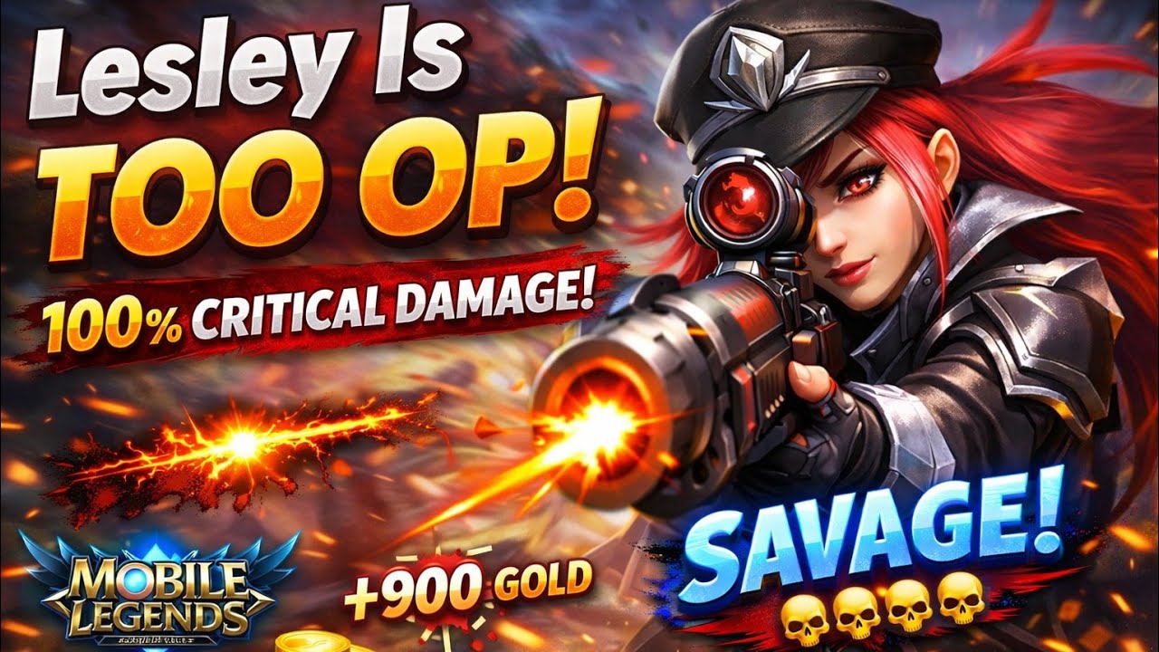 “Lesley Is TOO OP 💥 100% Critical Damage | Mobile Legends Gameplay