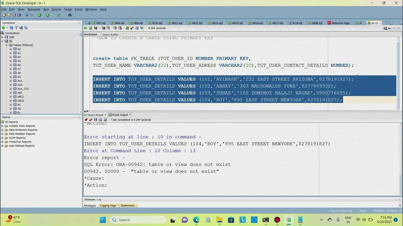 Mastering primary key constraints in oracle database youtube