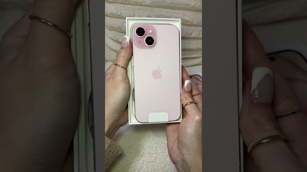 unboxing my new ✨pink✨iPhone 15😍