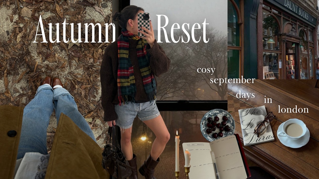 preparing for autumn | cosy september vlog, book shoppi… — Transcript