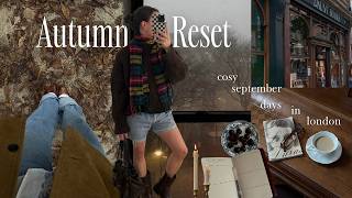preparing for autumn | cosy september vlog, book shopping, baking, goal setting 🍂
