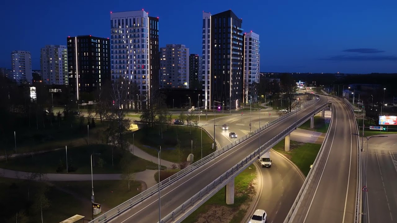 Dji Mavic 4 Pro night video sample