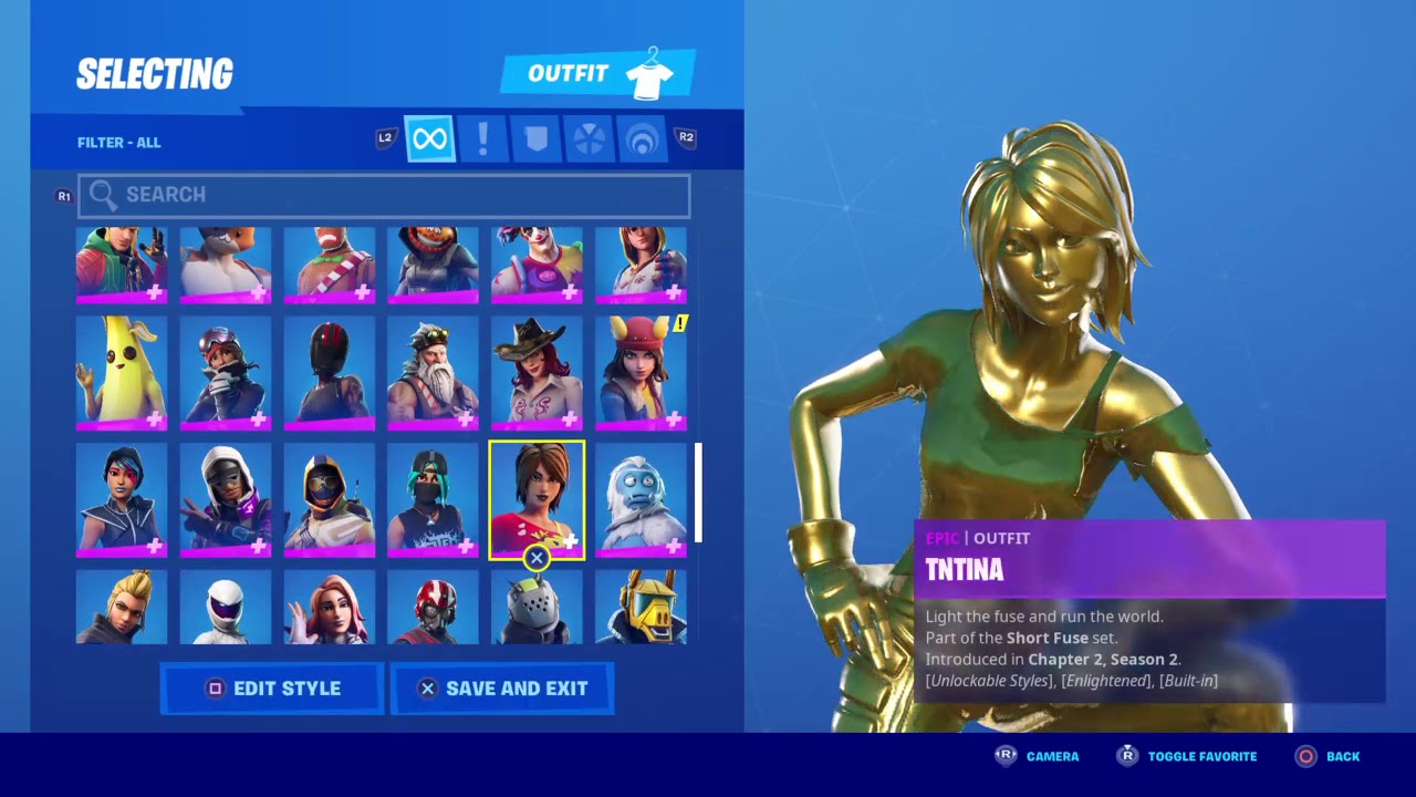 Unlocking fully golden tntina