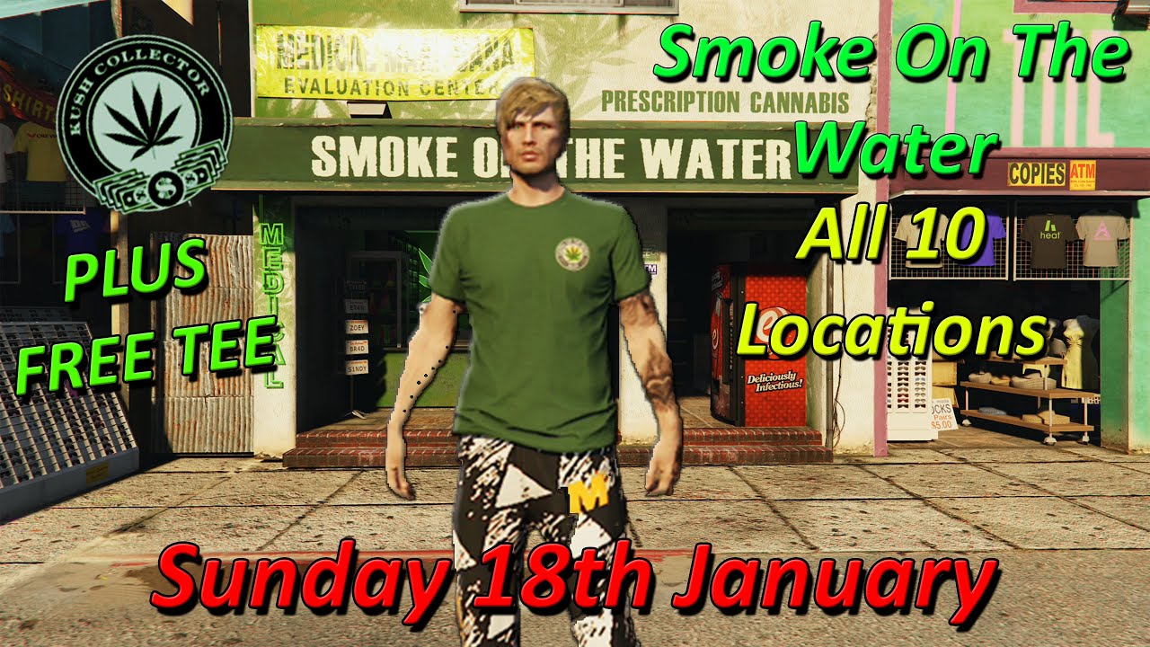 Smoke On The Water Daily Collectible, All 10 Locations Sunday 18th January - GTA Online