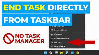 How to Add “End Task” to the Windows 11 Taskbar