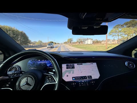 Mercedes EQS 580 Road Trip From Dallas TX to Corpus Christi TX! It's Great!