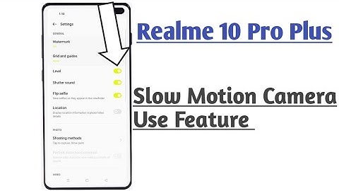 Realme 10 Pro Plus || How To Enable Slow Motion Camera Tips And Tricks
