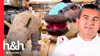 Dois bolos sobre dinossauros que te levam ao período Jurássico | Cake Boss | Discovery H&amp;H Brasil