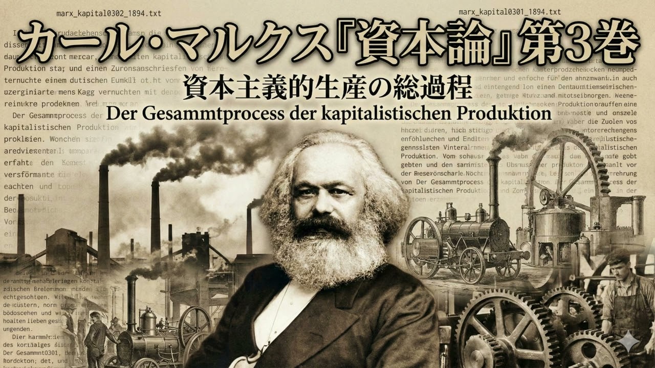 マルクス『資本論』第3巻「資本主義的生産の総過程」｜Sakiya ARAKAWA