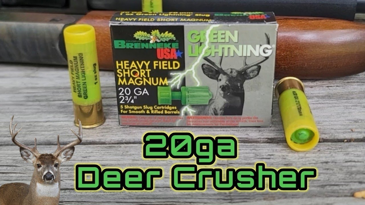 Brenneke Green Lightning 20ga Slug Testing