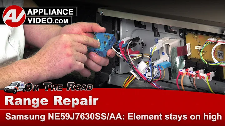 Samsung Stove Repair - Surface Element Stays On High - Right Front Infinite Switch