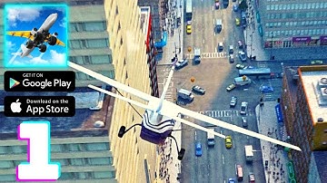 Crazy Plane Landing Gameplay Walkthrough Part 1 (iOS, Android)