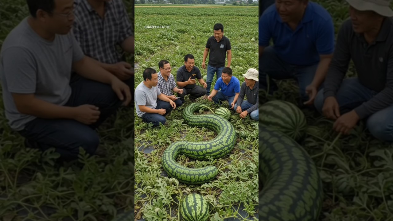 Snake Shape Watermelon found..