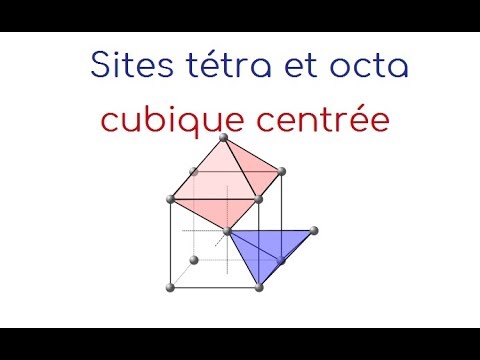 Vidéo: Combien d'interstices octaédriques dans bcc ?