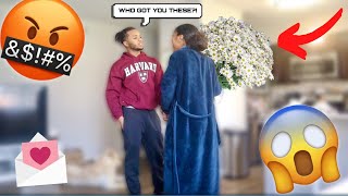 ANOTHER MAN SENT ME FLOWERS PRANK ON MY BF *HILARIOUS*