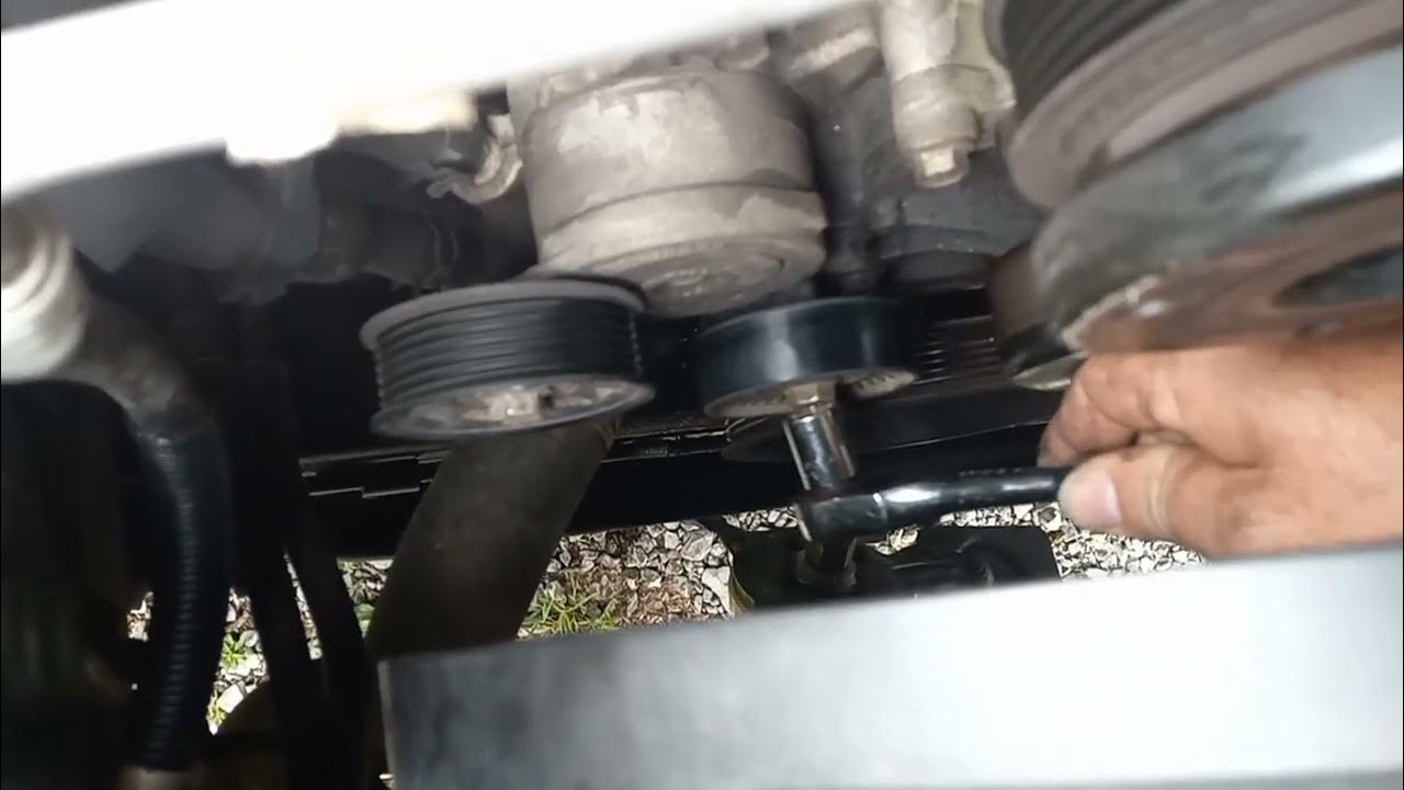 Replace water pump on 2006 Jeep Commander, 4.7-V8 - YouTube