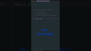 👉 python regex re.search() and findall() function #shorts #shortvideo #viral #python #shorts