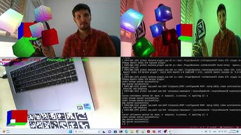 OpenGL + OpenCV and ArUco. Augmented reality sample.