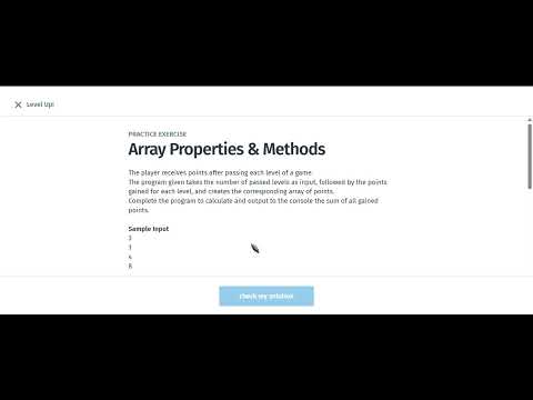 Array Properties & Methods | JavaScript | Sololearn Answers