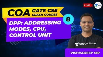COA | DPP: Addressing Modes, CPU, Control Unit | Lec 8 | GATE CSE/IT 2021 Crash Course