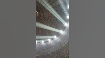 Ever wonder what the inside of a large oil storage tank looks like?