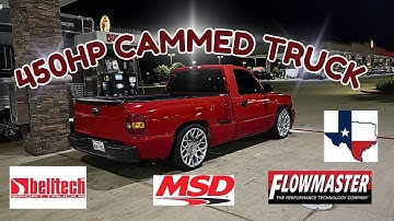 DOING PULLS IN MY 450HP CAMMED 5.3 TRUCK ***STREET TUNED***